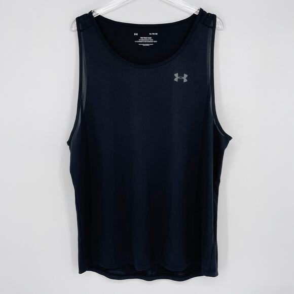 Under Armour The Tech Tank XL Shirt Men's Black Sleeveless Gym Workout Athletic - Picture 1 of 7